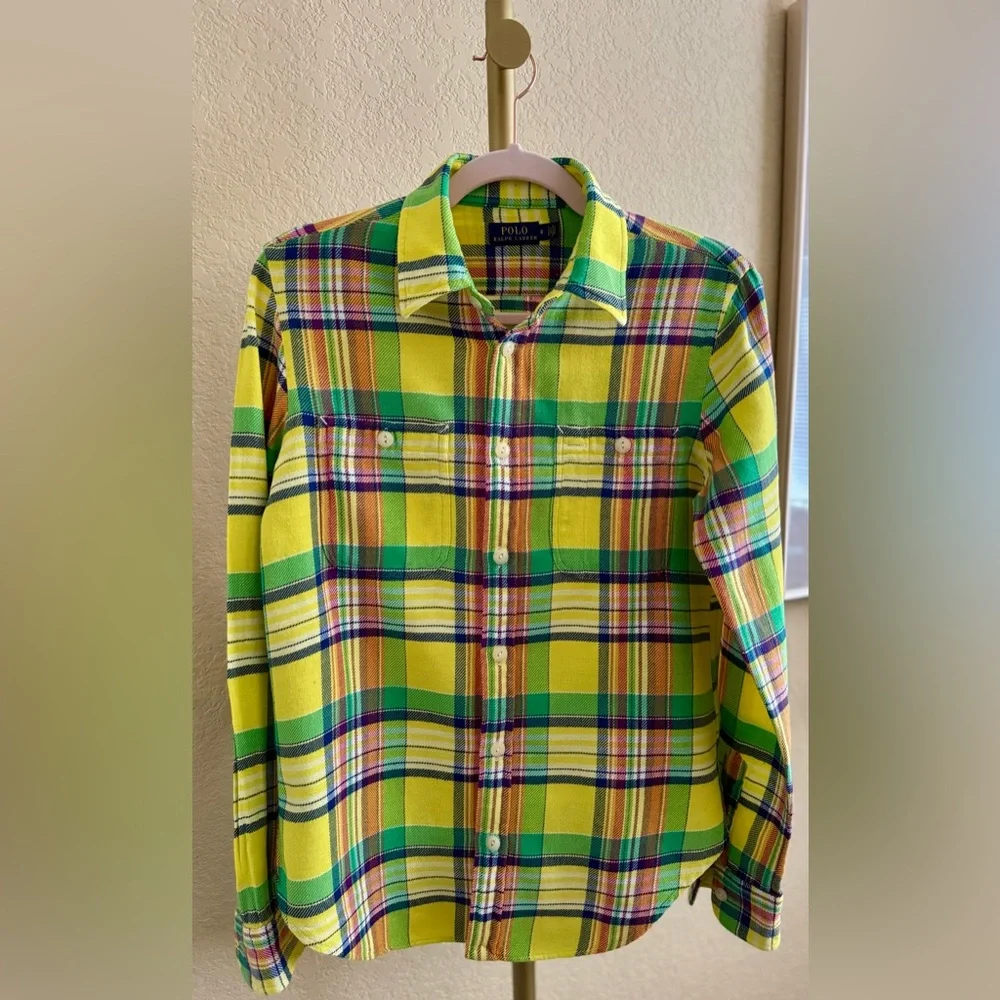 Polo Ralph Lauren Plaid Flannel Shirt / Size 8 - Picture 2 of 5
